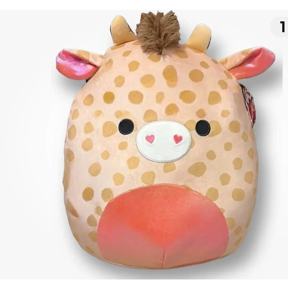 SQUISHMALLOW 16 INCH VALENTINES DAY ZUNI THE GIRAFFE - Picture 1 of 8